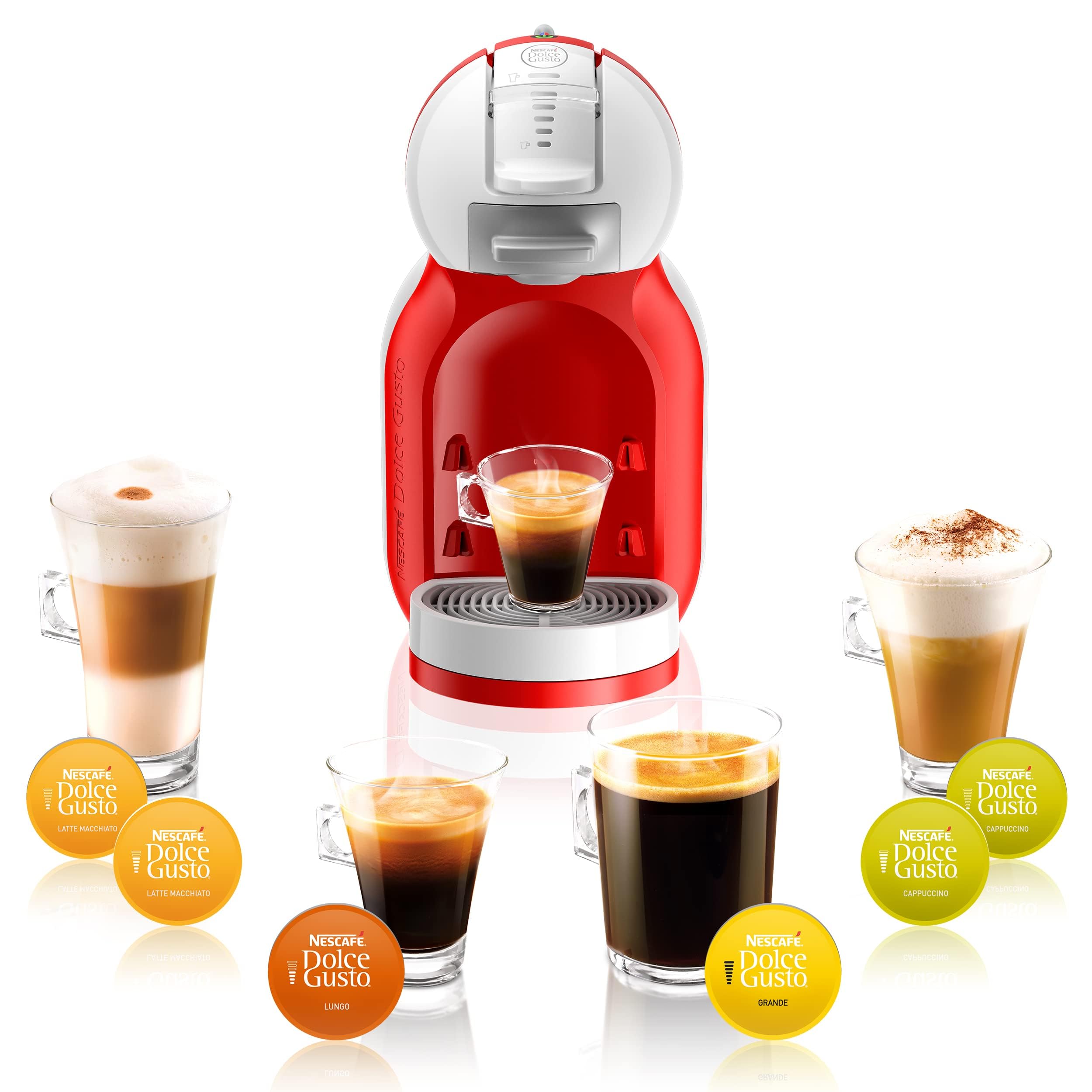 Nescafe Dolce Gusto by De'Longhi - MINI ME Automatic Capsule Coffee Machine, Compact & Powerful up to 15 Bar Pressure, Cappuccino, Grande, Tea, Hot Chocolate & Espresso Coffee Maker, EDG305.WR Nescafe Dolce Gusto by De'Longhi - MINI ME Automatic Capsule Coffee Machine, Compact & Powerful up to 15 Bar Pressure, Cappuccino, Grande, Tea, Hot Chocolate & Espresso Coffee Maker, EDG305.WR